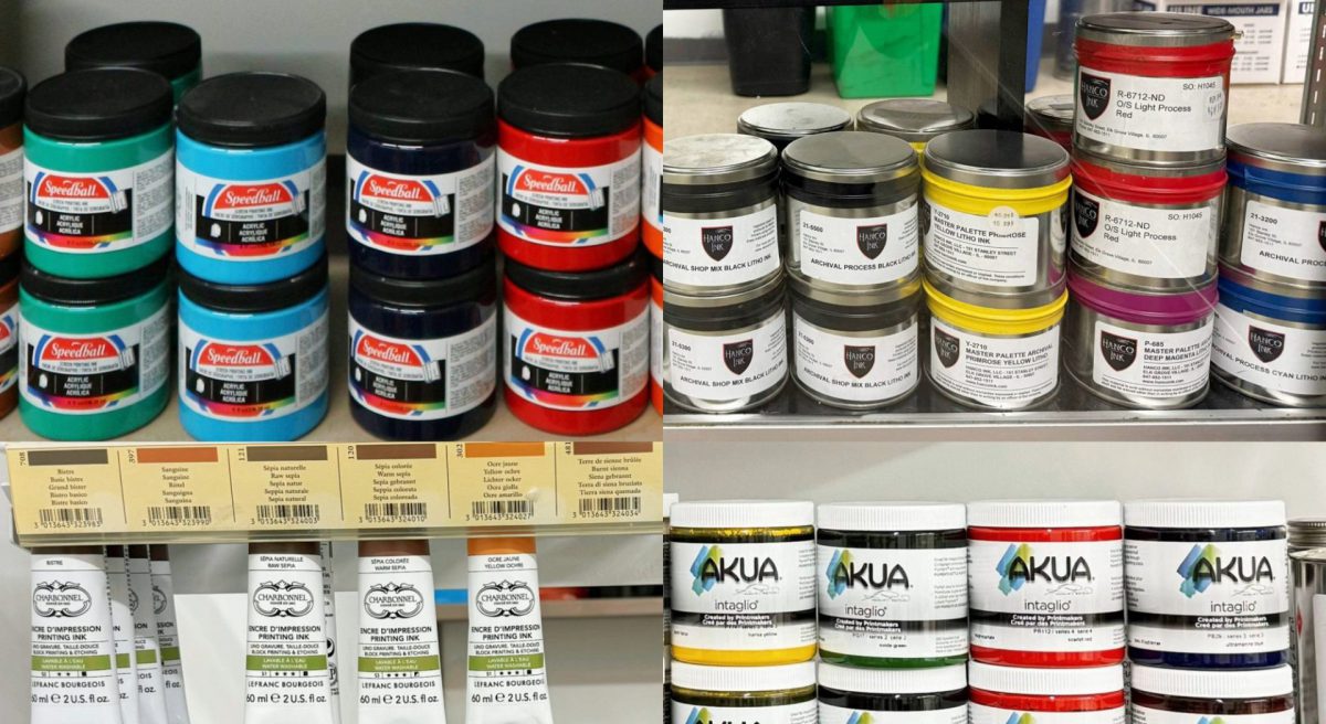 Encres du magasin de l’atelier